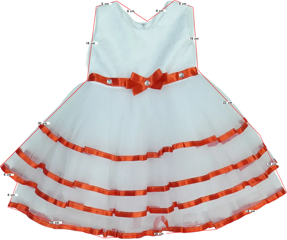 Fehér Runway Ruha EU 98 / UK 3 év / US 3T