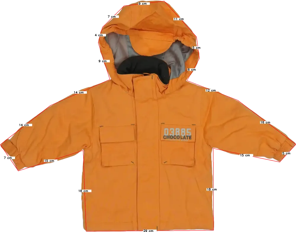 Sárga (narancs) Egyéb Átmeneti kabát EU 80 / UK 9-12 hónap / US 12 hónap