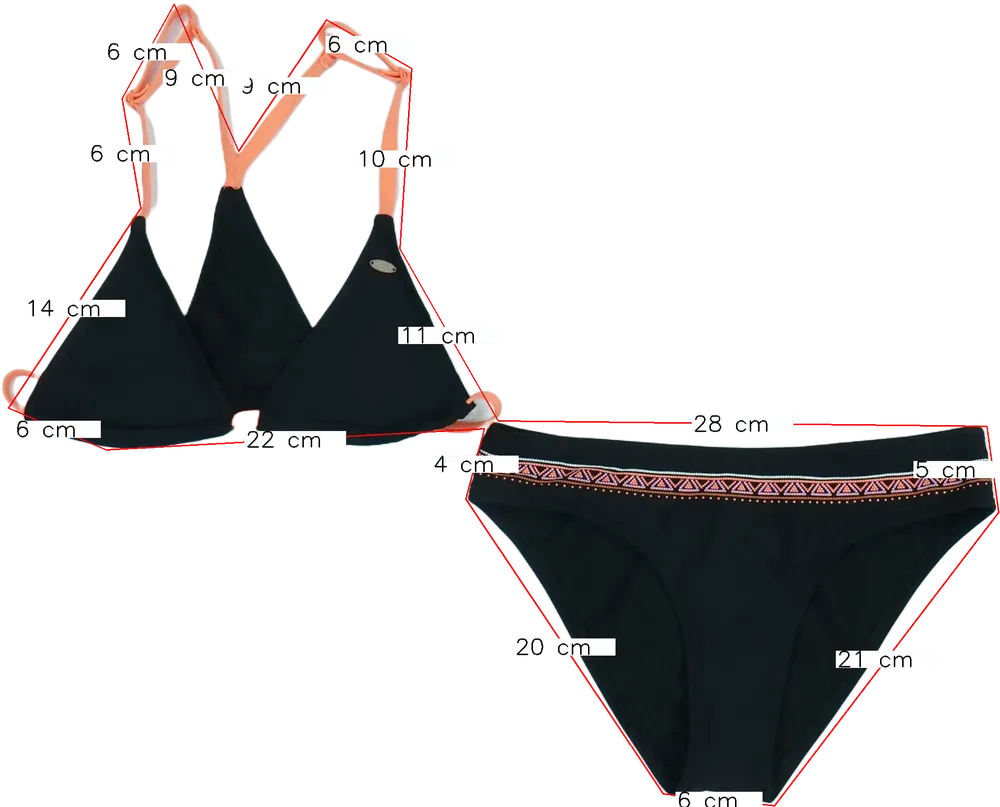 Fekete O'neill Bikini EU 152 / UK 12 év / US 12 év/L