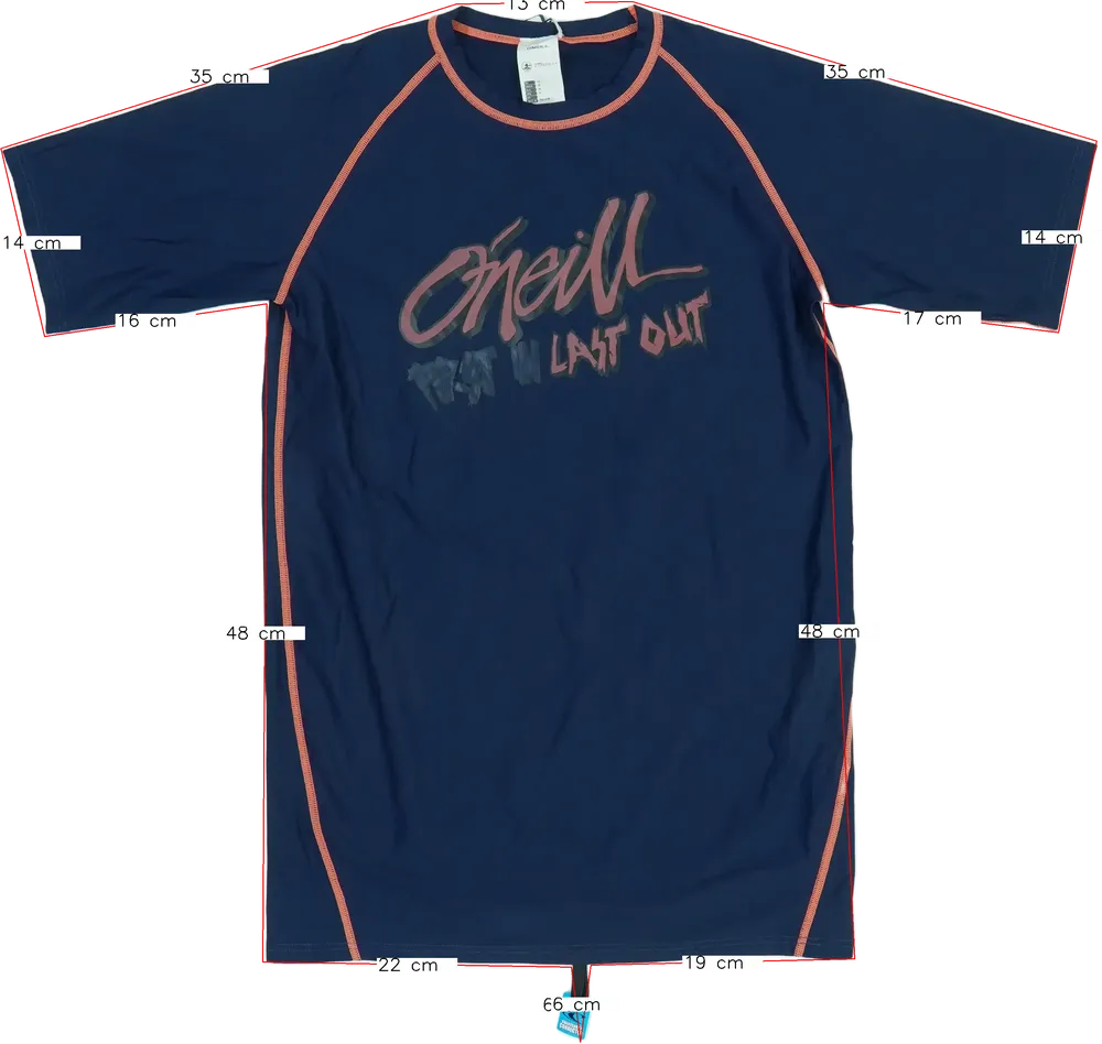 Kék O'neill Napvédő felső EU 152 / UK 12 év / US 12 év/L