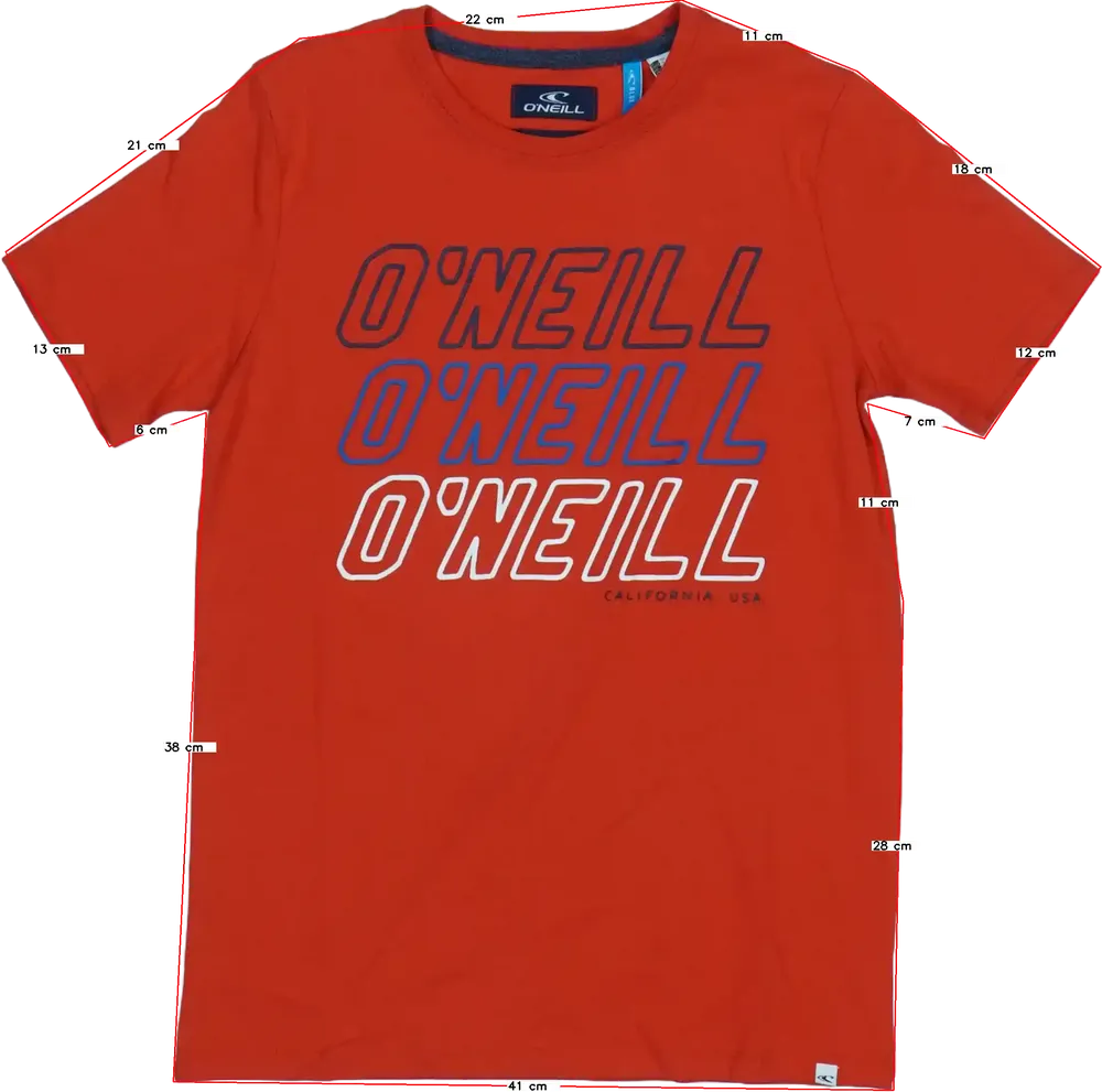 Piros O'neill Póló EU 152 / UK 12 év / US 12 év/L