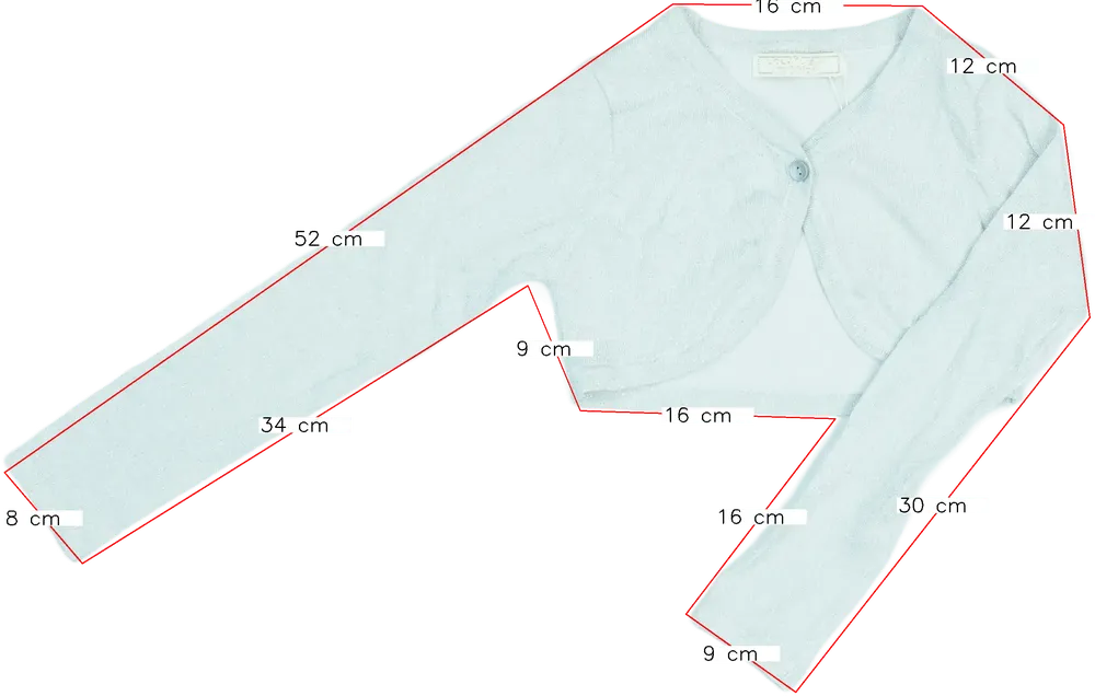 Szürke Lola Liza Bolero EU 128 / UK 8 év / US 8 év/M