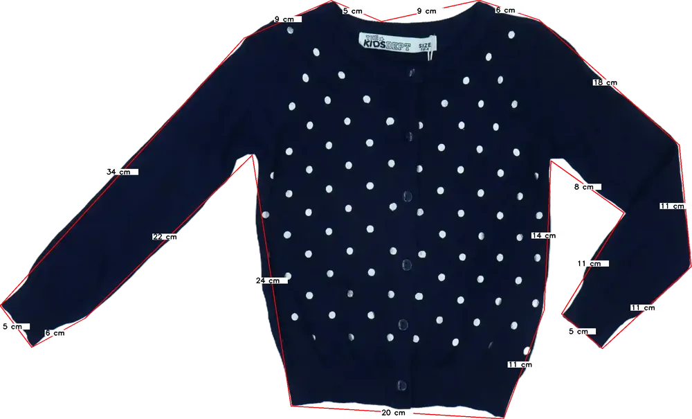 Kék Lola Liza Kardigán EU 104 / UK 4 év / US 4T/XS