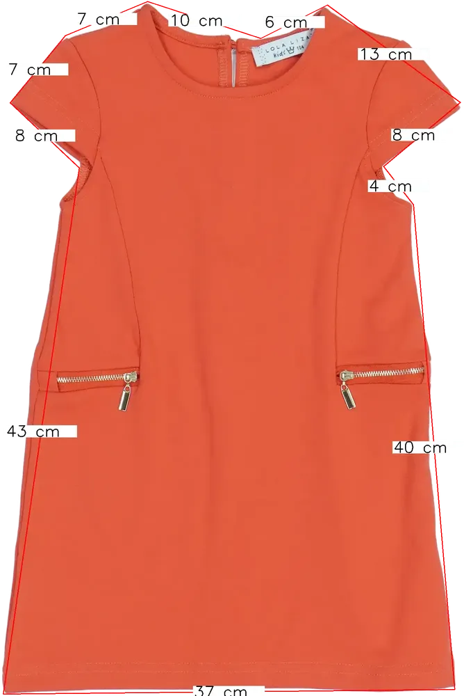 Piros Lola Liza Ruha EU 104 / UK 4 év / US 4T/XS