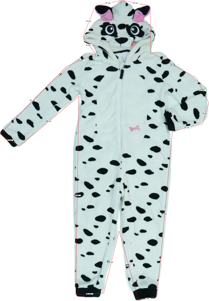 Fehér Lola Liza Pizsama overál EU 128 / UK 8 év / US 8 év/M