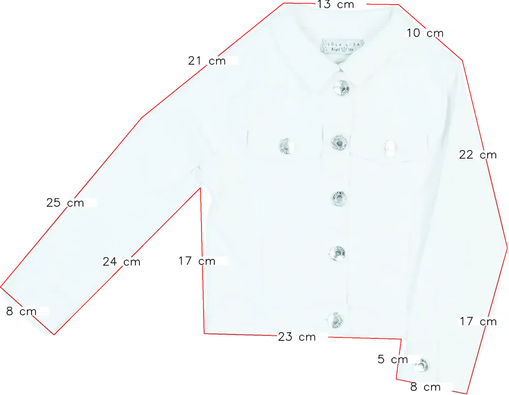 Fehér Lola Liza Farmerdzseki EU 104 / UK 4 év / US 4T/XS