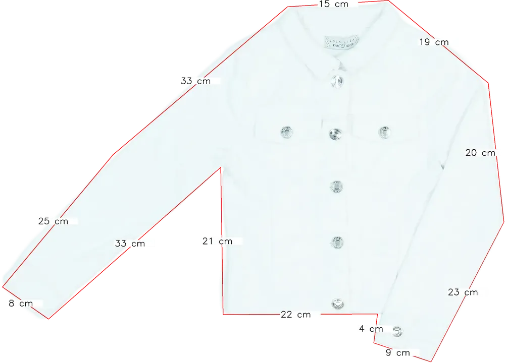 Fehér Lola Liza Farmerdzseki EU 128 / UK 8 év / US 8 év/M