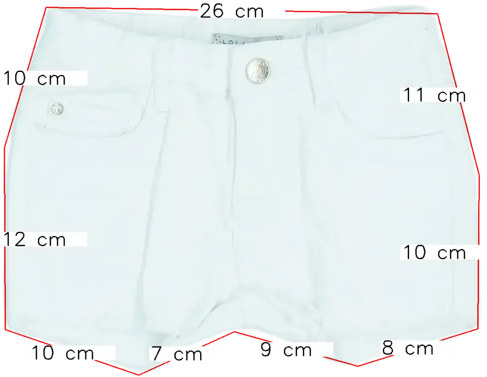 Fehér Lola Liza Rövidnadrág EU 116 / UK 6 év / US 6 év/S