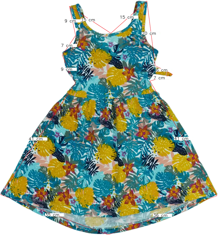 Többszínű Lola Liza Ruha EU 128 / UK 8 év / US 8 év/M