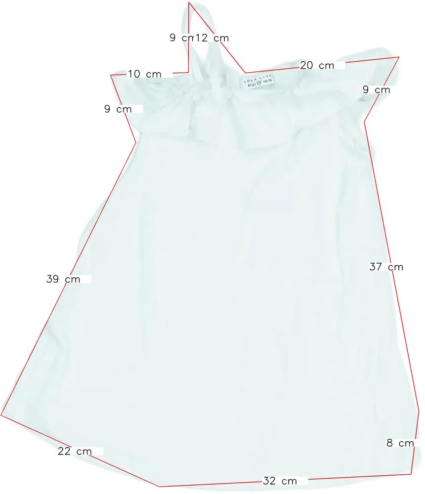 Fehér Lola Liza Ruha EU 116 / UK 6 év / US 6 év/S