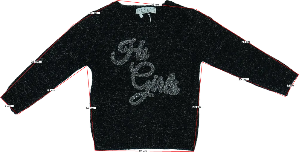 Fekete Lola Liza Kötött pulcsi EU 104 / UK 4 év / US 4T/XS