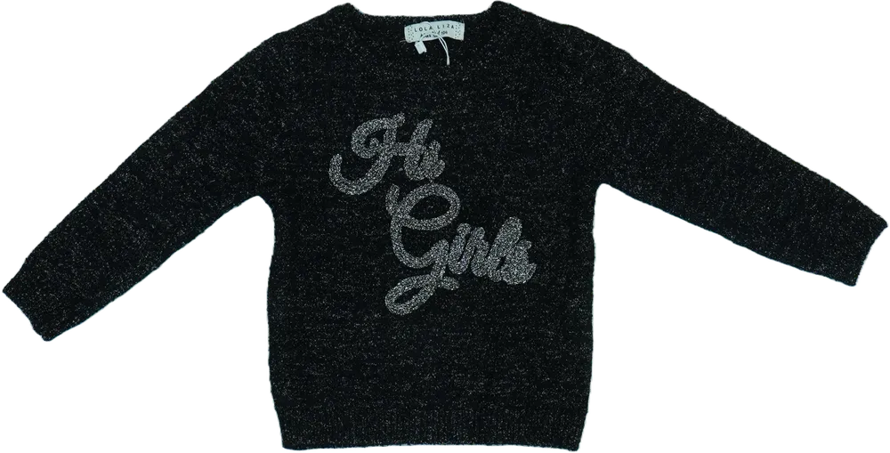 Fekete Lola Liza Kötött pulcsi EU 104 / UK 4 év / US 4T/XS