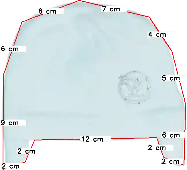 Fehér Grain de blé Sapka EU 68 / UK 3-6 hónap / US 3-6 hónap