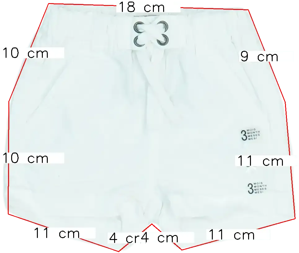 Fehér Egyéb Rövidnadrág EU 62 / UK 0-3 hónap / US 0-3 hónap