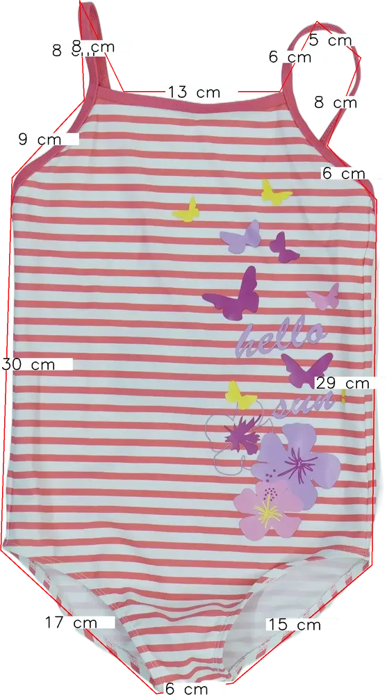 Többszínű Lisa Rose Fürdőruha EU 140 / UK 10 év / US 10 év/L