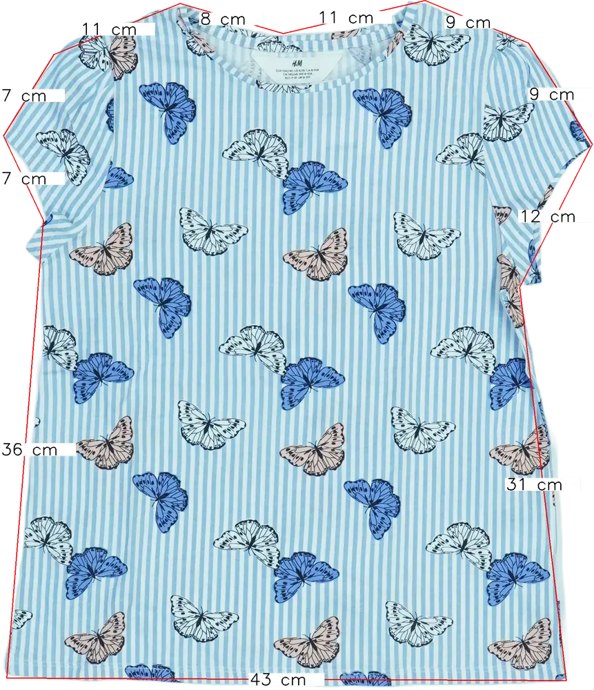 Többszínű H&amp;M Blúz EU 140 / UK 10 év / US 10 év/L