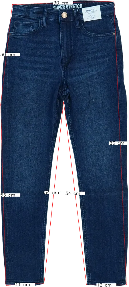 Kék H&amp;M Farmernadrág EU 140 / UK 10 év / US 10 év/L