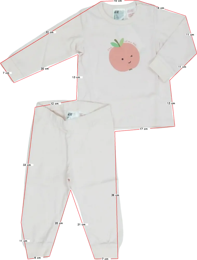 Rózsaszín H&amp;M Pizsama EU 74 / UK 6-9 hónap / US 6-9 hónap