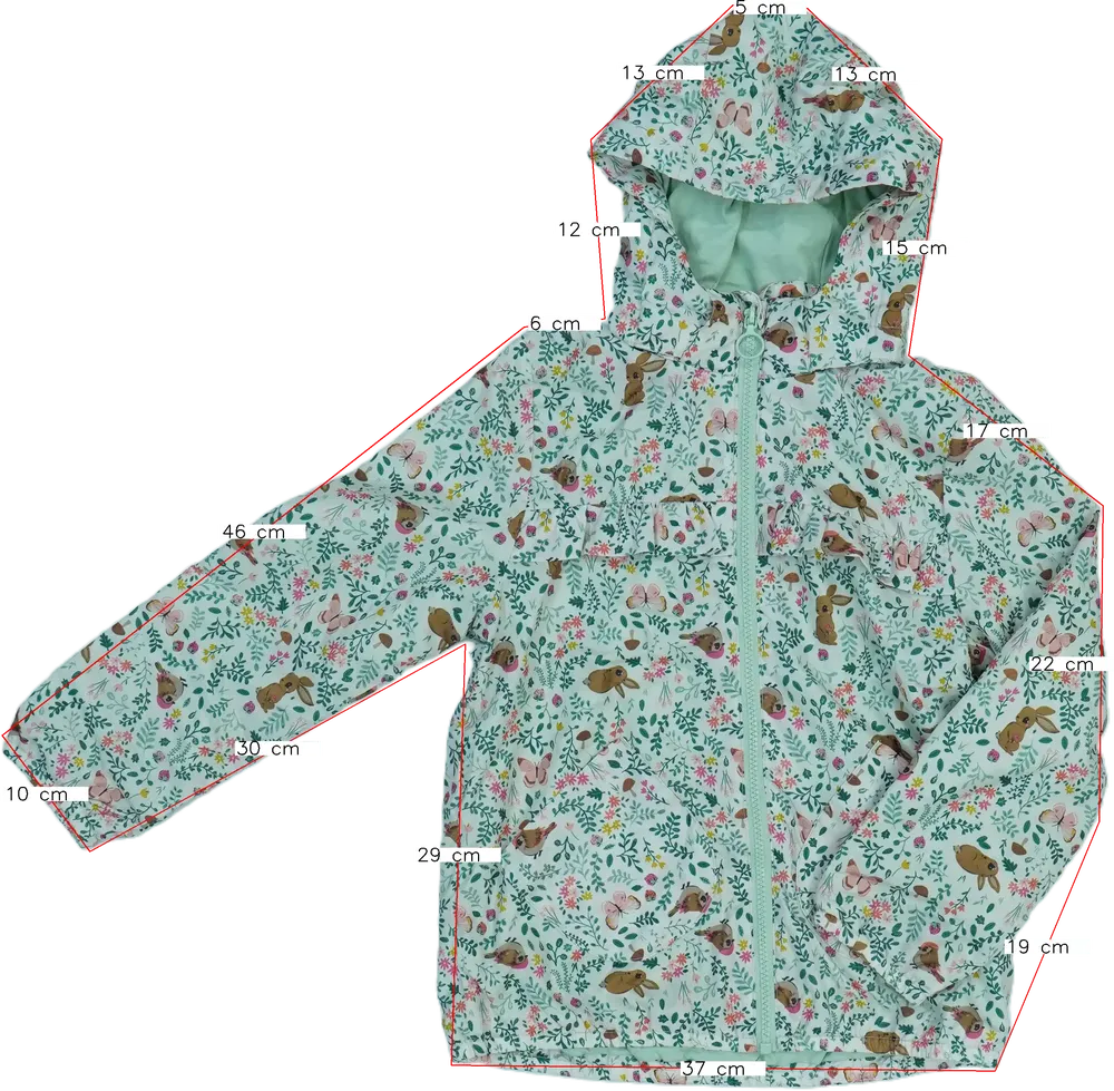 Fehér H&amp;M Széldzseki EU 128 / UK 8 év / US 8 év/M