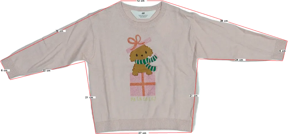 Rózsaszín H&amp;M Kötött pulcsi EU 104 / UK 4 év / US 4T/XS