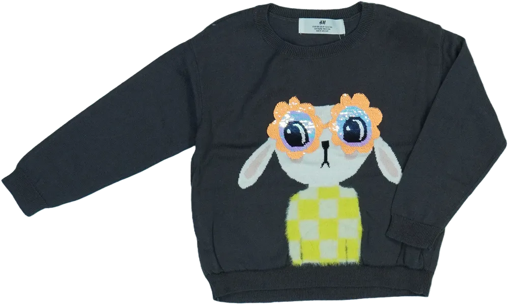 Szürke H&amp;M Kötött pulcsi EU 116 / UK 6 év / US 6 év/S