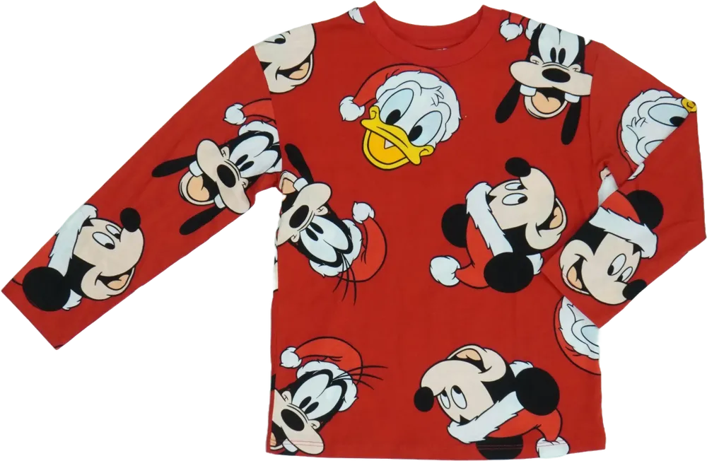 Piros Disney Hosszú ujjú felső EU 116 / UK 6 év / US 6 év/S