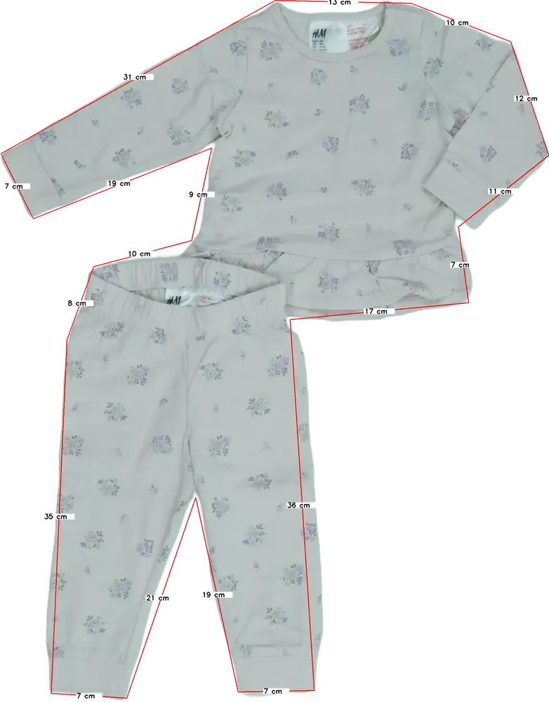 Barna H&amp;M Pizsama EU 68 / UK 3-6 hónap / US 3-6 hónap