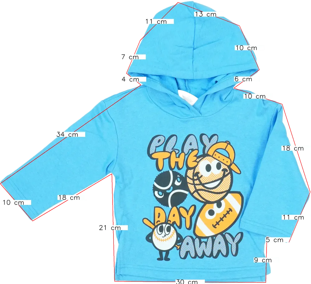 Kék H&amp;M Kapucnis pulóver EU 92 / UK 2 év / US 2T