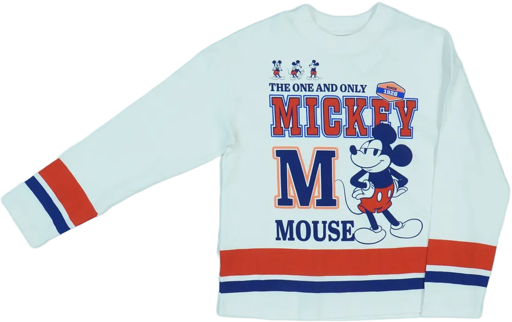 Fehér Disney Hosszú ujjú felső EU 140 / UK 10 év / US 10 év/L