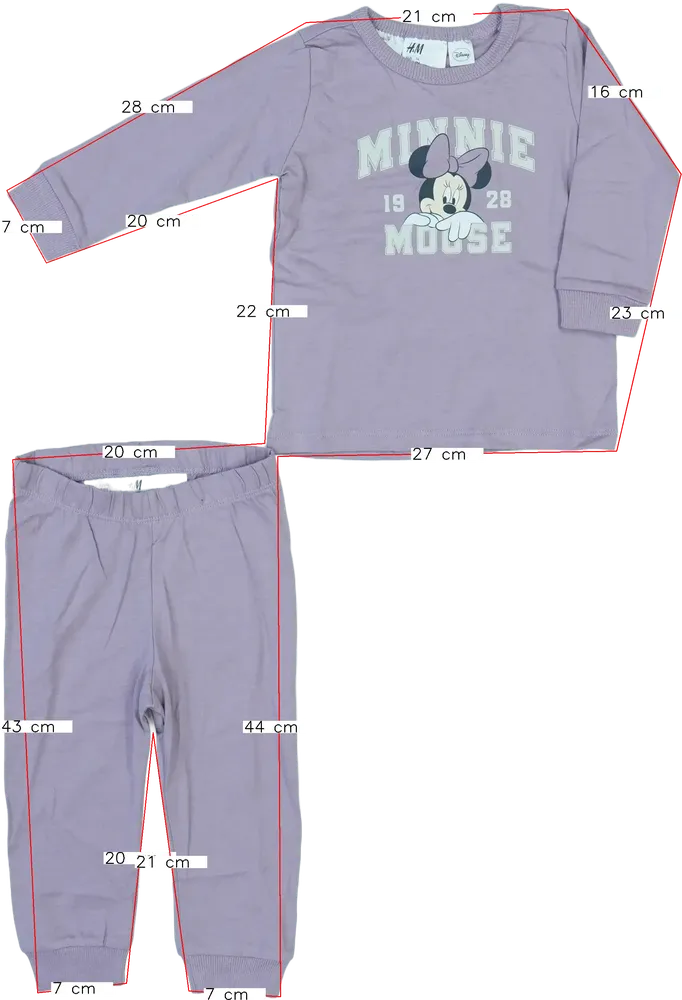 Purple Disney 2-piece set - Top &amp; Bottom EU 74 / UK 6-9 months / US 6-9 months