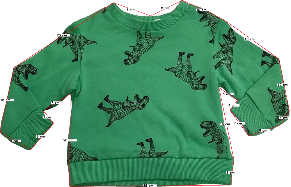 Zöld H&amp;M Pulóver EU 92 / UK 2 év / US 2T