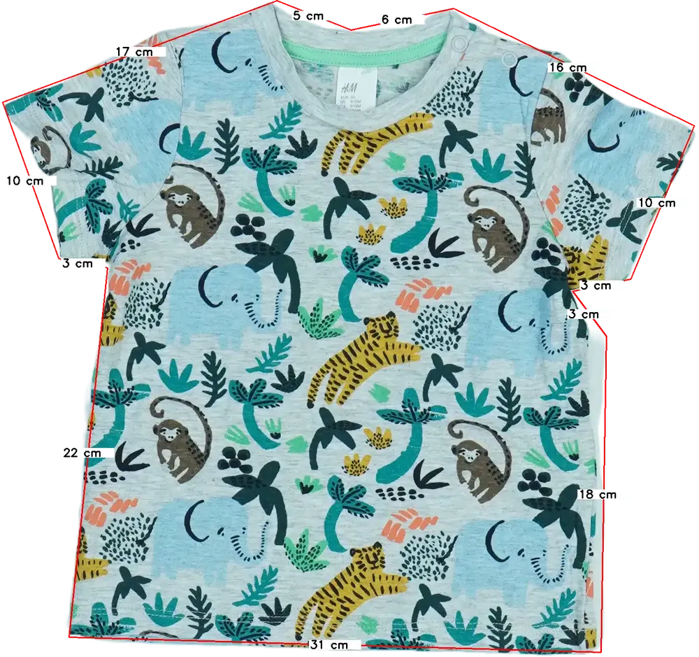 Szürke H&amp;M Póló EU 80 / UK 9-12 hónap / US 12 hónap