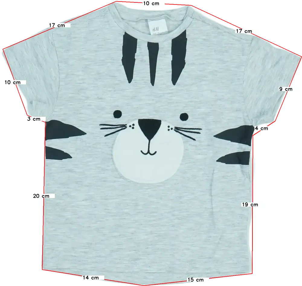 Szürke H&amp;M Póló EU 74 / UK 6-9 hónap / US 6-9 hónap