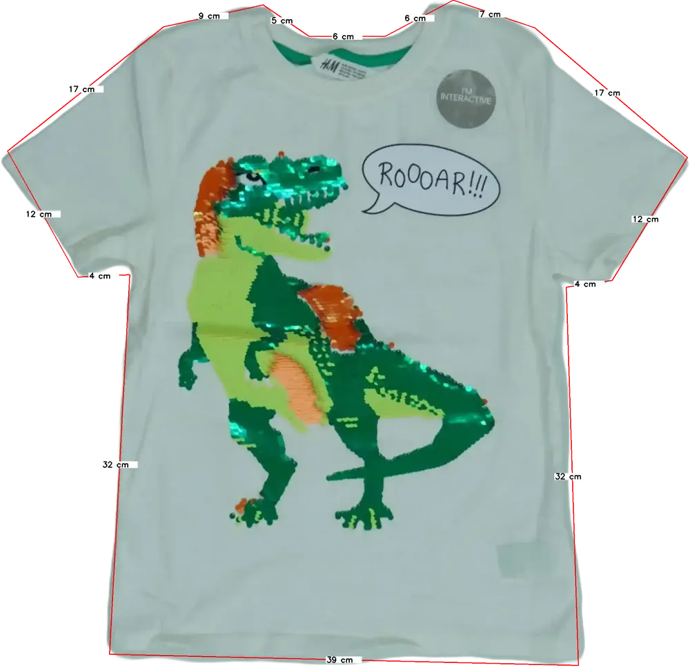 Fehér H&amp;M Póló EU 140 / UK 10 év / US 10 év/L