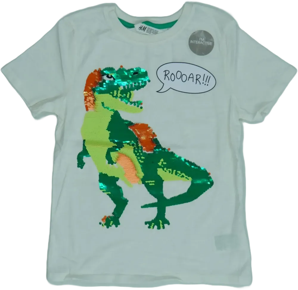 Fehér H&amp;M Póló EU 140 / UK 10 év / US 10 év/L