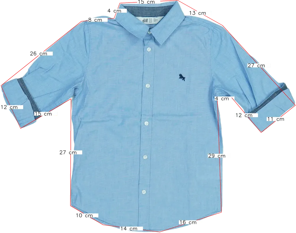 Kék H&amp;M Ing EU 158 / UK 13 év / US 14 év/XL