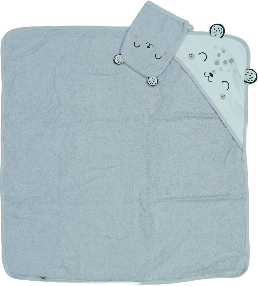 Szürke Petit Béguin Törülköző EU 74 / UK 6-9 hónap / US 6-9 hónap