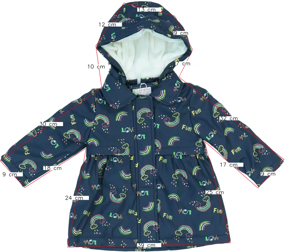 Szürke Orchestra Esőkabát EU 80 / UK 9-12 hónap / US 12 hónap