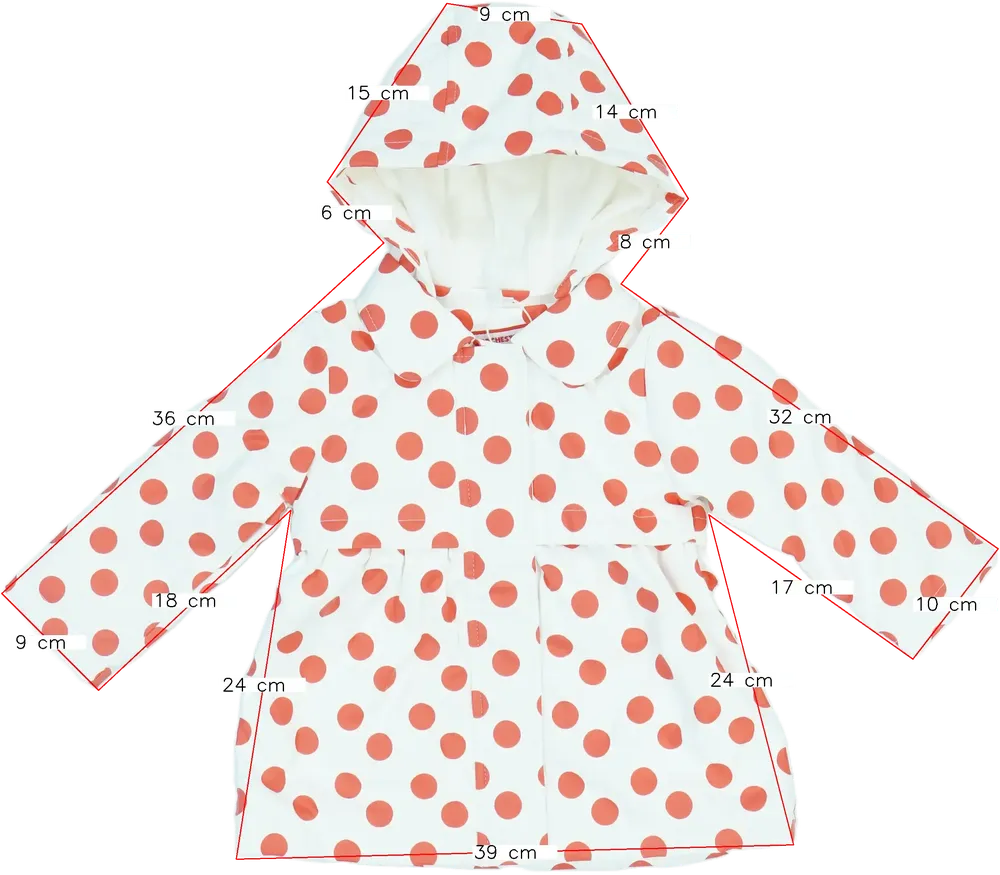 Fehér Orchestra Esőkabát EU 80 / UK 9-12 hónap / US 12 hónap