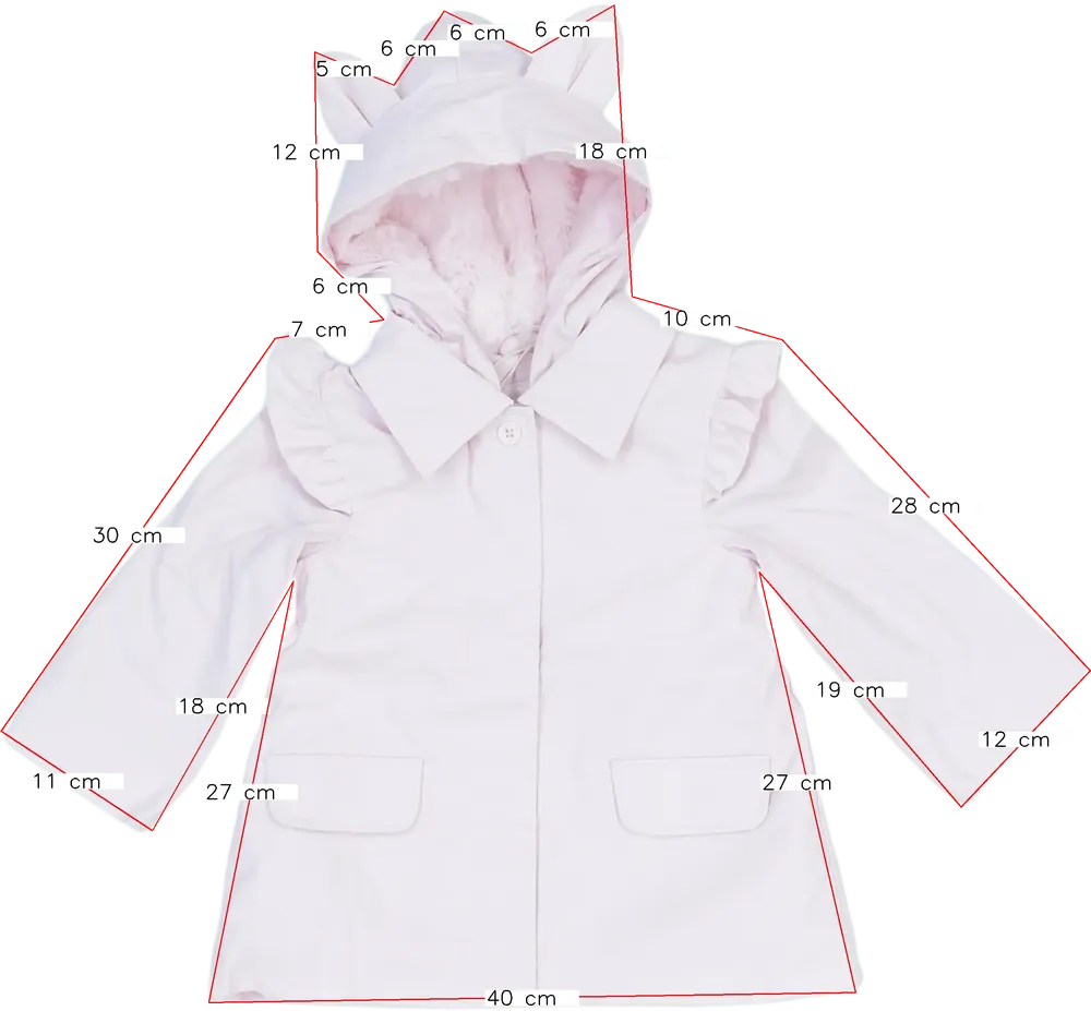 Rózsaszín Orchestra Esőkabát EU 86 / UK 12-18 hónap / US 18 hónap