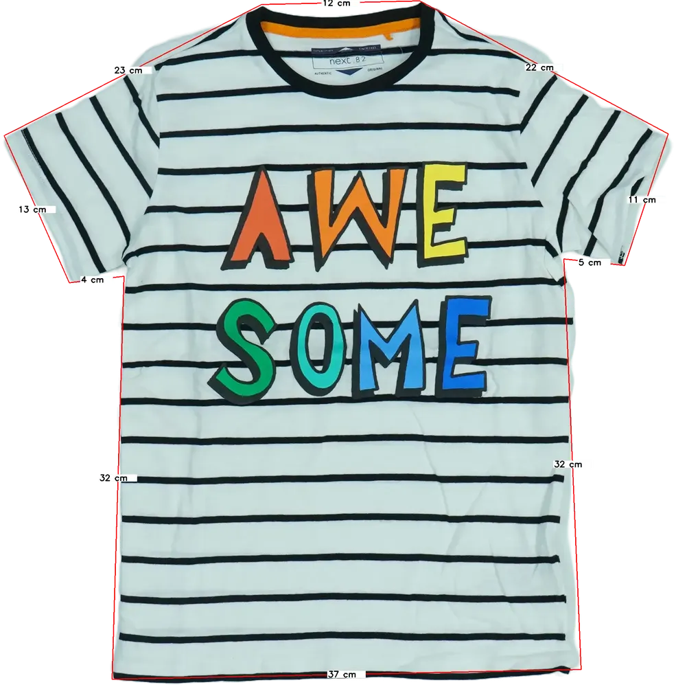 Fehér Next Póló EU 122 / UK 7 év / US 7 év/M