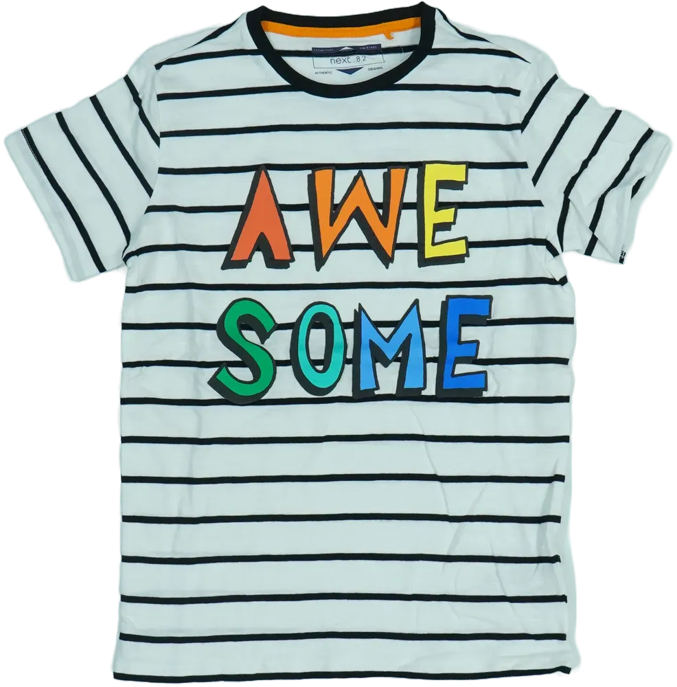 Fehér Next Póló EU 122 / UK 7 év / US 7 év/M