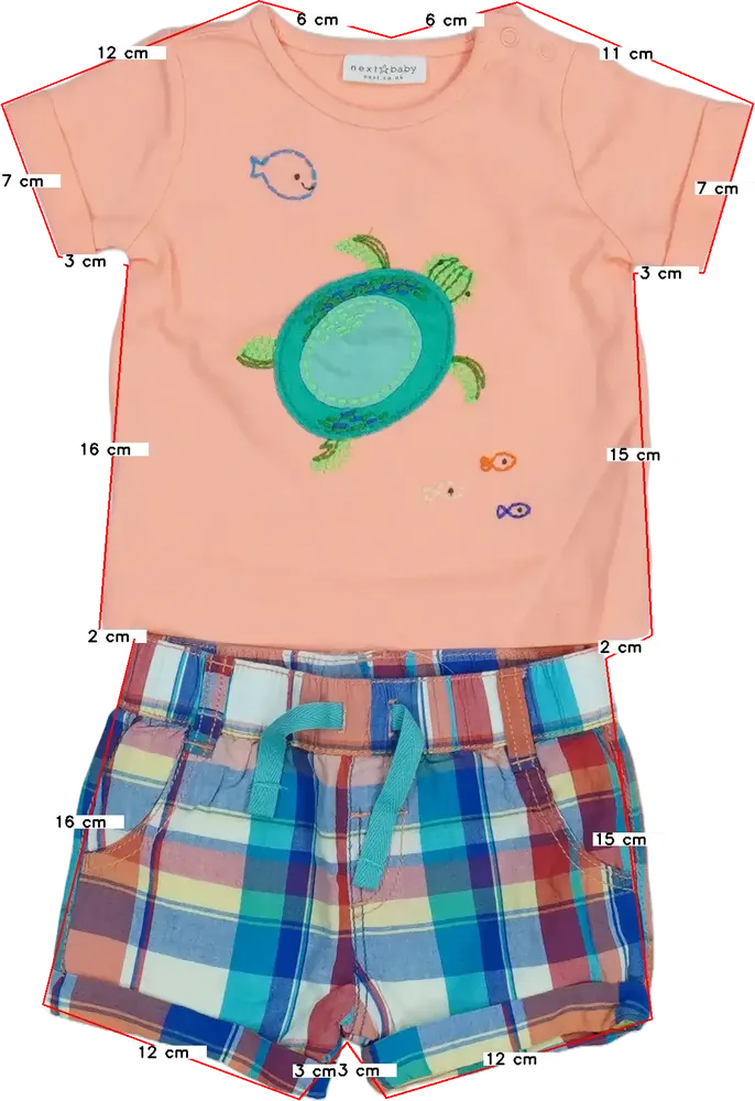 Multicoloured Next 2-piece set - Top &amp; Bottom EU 56 / UK Newborn / US Newborn