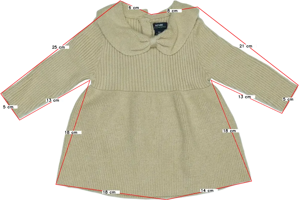 Barna Kiabi Ruha EU 56 / UK Újszülött / US Újszülött