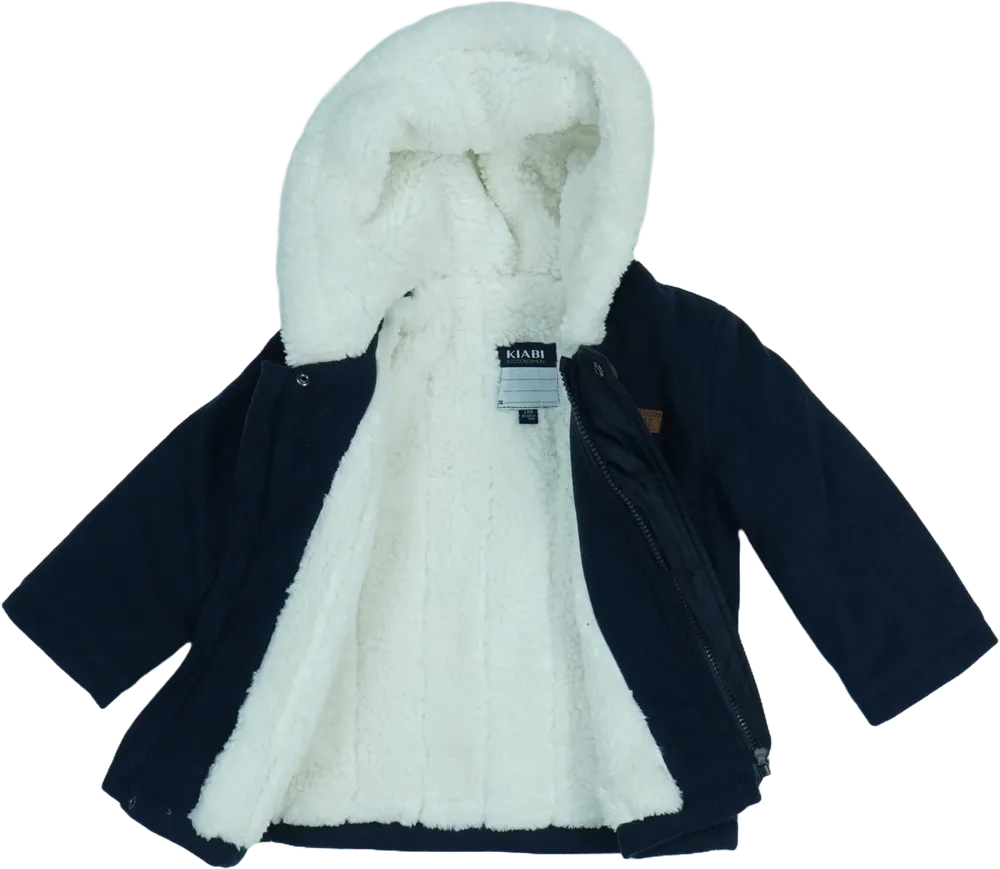 Kék Kiabi Télikabát EU 92 / UK 2 év / US 2T