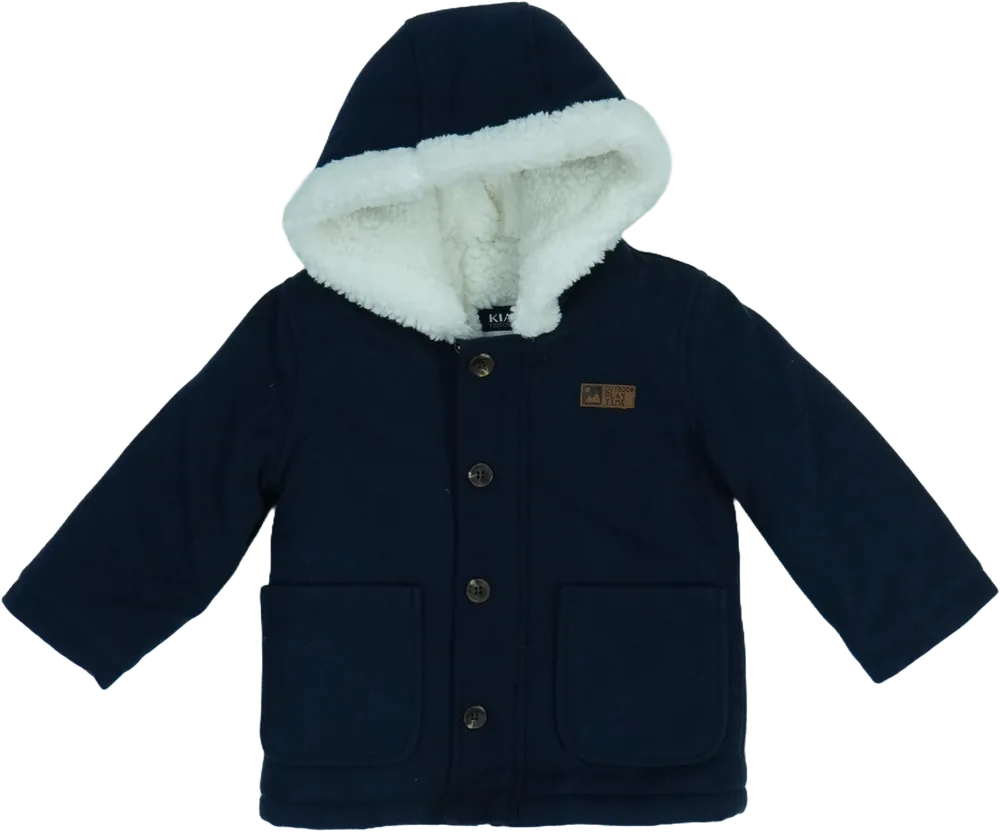 Kék Kiabi Télikabát EU 92 / UK 2 év / US 2T