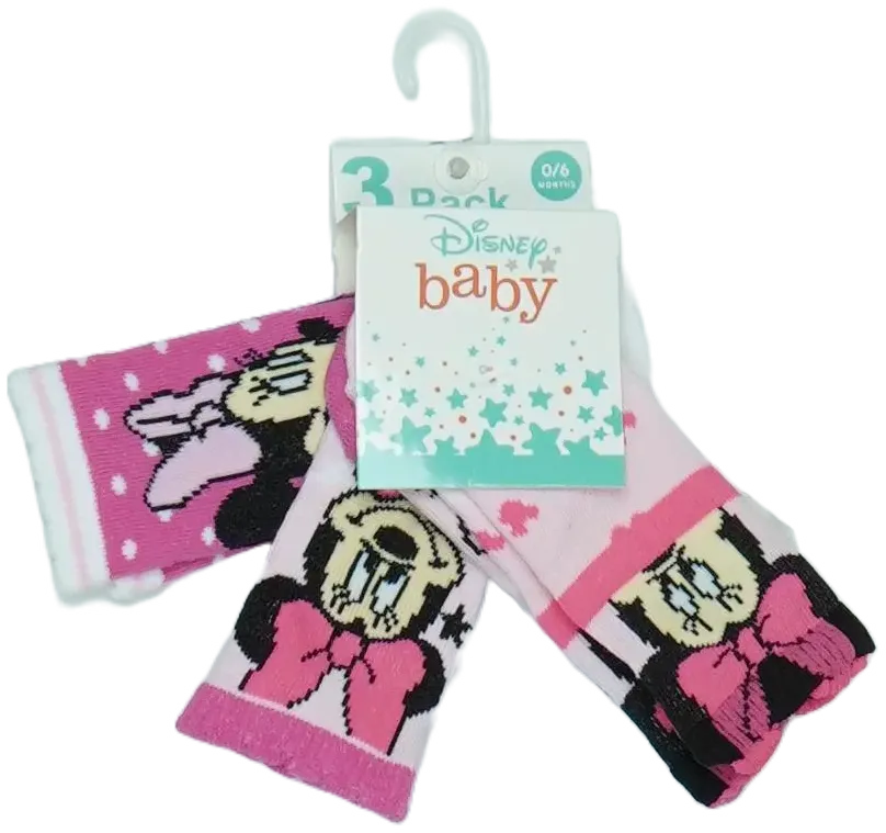 Többszínű Disney Csomag - Zoknik EU 68 / UK 3-6 hónap / US 3-6 hónap