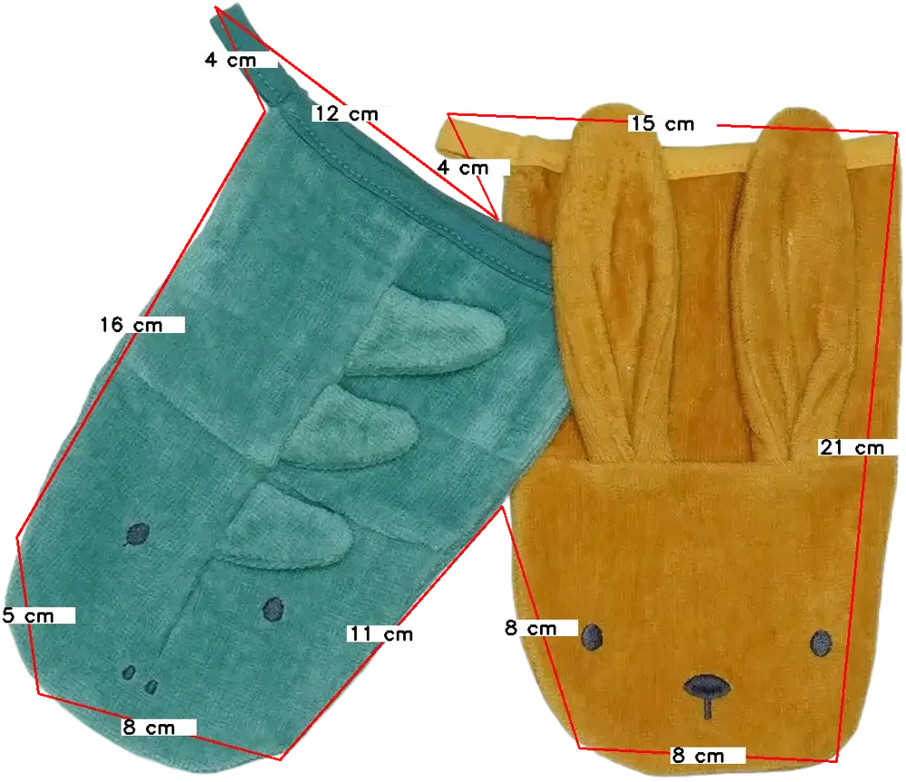 Többszínű Kiabi Fürdető kesztyű és szivacs Egyméret