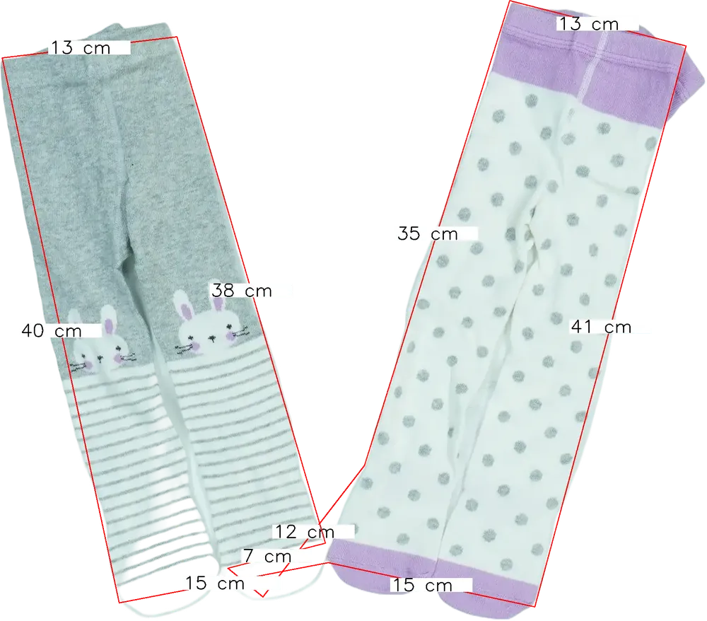 Fehér Minoti Csomag - Harisnyák EU 68 / UK 3-6 hónap / US 3-6 hónap