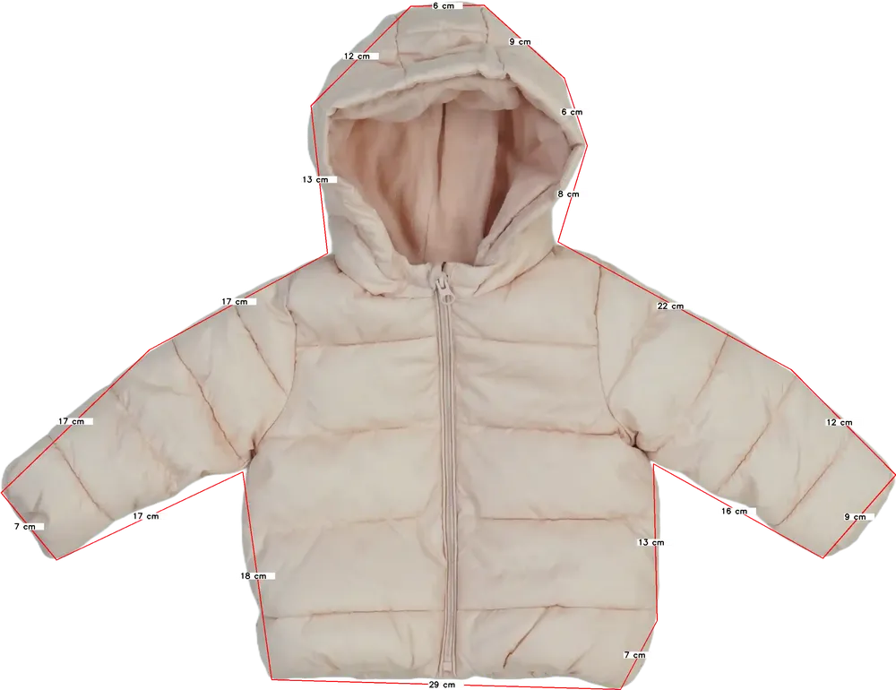 Rózsaszín Kiabi Télikabát EU 92 / UK 2 év / US 2T